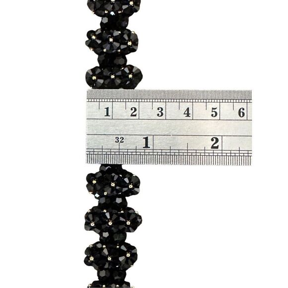 Beautiful Black & Gold Beaded Bracelet - Picture 6 of 7